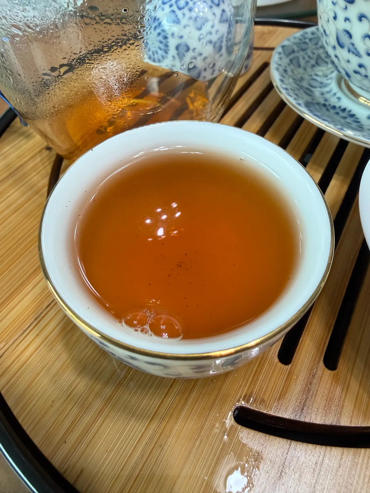 2005 Ban Zhang — fourth steep liquor, deeper orange